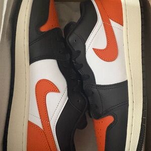 Nike Women's Athletic Shoes in Black, White, and Orange